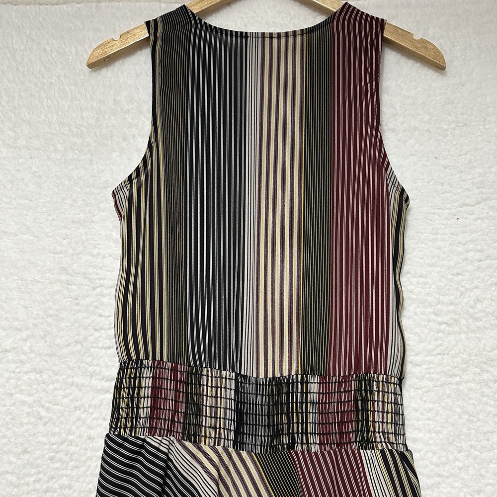 Peyton Jensen Women's Multicolor Stripe Sleeveless Maxi Dress Size S Made In USA - Picture 6 of 8